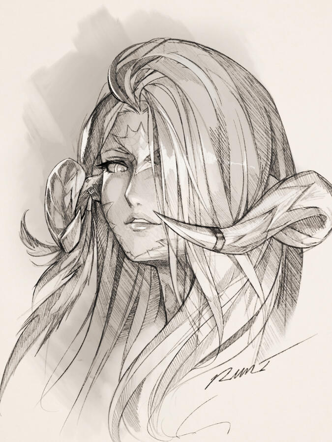 Narumi (Pencil Portrait)